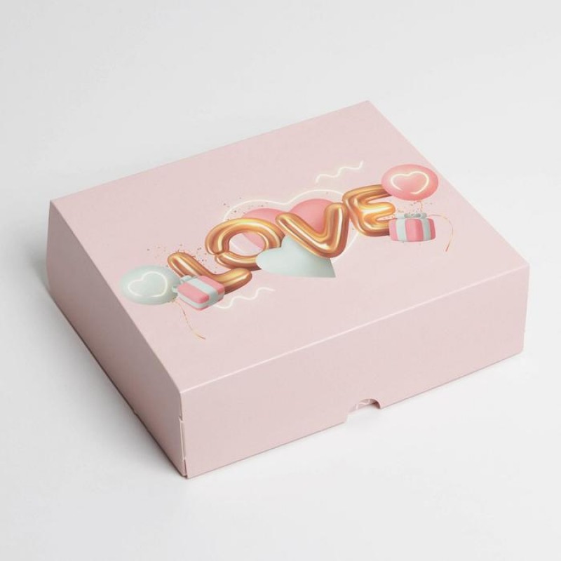 Коробка для кондитерских изделий "Love" 17х20х6 см
